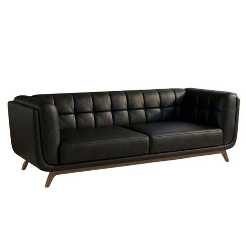 Sofa Living 2 Lugares Bellare 180 cm Pes Madeira Courino Tcs 724 Moll