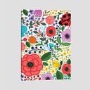 Ver imagem 1 de Quadro Flores Joaninha Tela No Chassi 63X42Cm