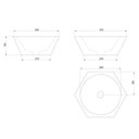 Ver imagem 2 de Cuba de Apoio Japi Livorno Preta 13cmx37cmx32cm Japi