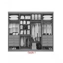 Ver imagem 5 de Guarda Roupa Casal 8 Portas Ripado 8 Gavetas sem Pés Daymont - D' Doro Castanho/off White/ripado