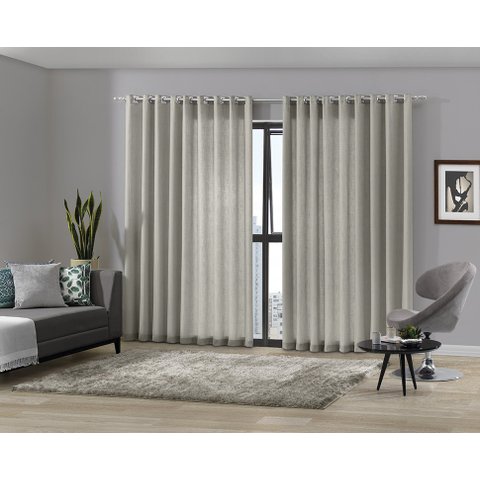 Cortina Duplex 4,20 x 2,50 m Mônaco Branco Bella Janela 601033216001011.12