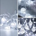 Ver imagem 2 de Pisca Cordão Bolinhas Solar Externo Jardim 5m 20LEDS Branco