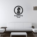 Ver imagem 1 de Adesivo de Parede Profissões Engenharia Civil