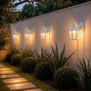 Ver imagem 2 de 4 Arandelas Parede Branca Dital Heritage Luminária Clássica Externa Interna Muro Cabeceira