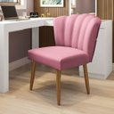 Ver imagem 1 de Cadeira Poltrona Pétala Sala Estar Penteadeira e Salão Rosa