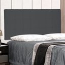 Ver imagem 5 de Cabeceira Painel Casal 1,40m Verona Suede Cinza