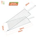 Ver imagem 3 de Grelha Dupla Aramado Abaloada P/peixe Linguicinha Frango