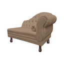 Ver imagem 4 de Recamier Sofá Esquerdo Larissa 120cm Sala Suede Cappuccino - Incasa Decor