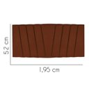 Ver imagem 2 de Painel Estofada Bélgica 195CM King Suede Terracota - D A DECOR