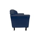 Ver imagem 5 de Kit Namoradeira + 2 Poltronas Decorativa Dália Suede Azul Marinho Pés Madeira Mz Decor
