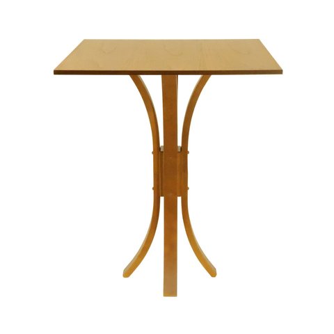 Mesa Bistrô Valencia Madeira Maciça e Tampo Quadrado - Amêndoa - Tampo 80x80 Laminado Cinamomo