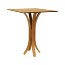 Ver imagem 2 de Mesa Bistrô Valencia Madeira Maciça e Tampo Quadrado - Amêndoa - Tampo 80x80 Laminado Cinamomo