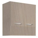 Ver imagem 1 de Armário Aéreo Duas Portas com Nicho Madeirado em Mdf