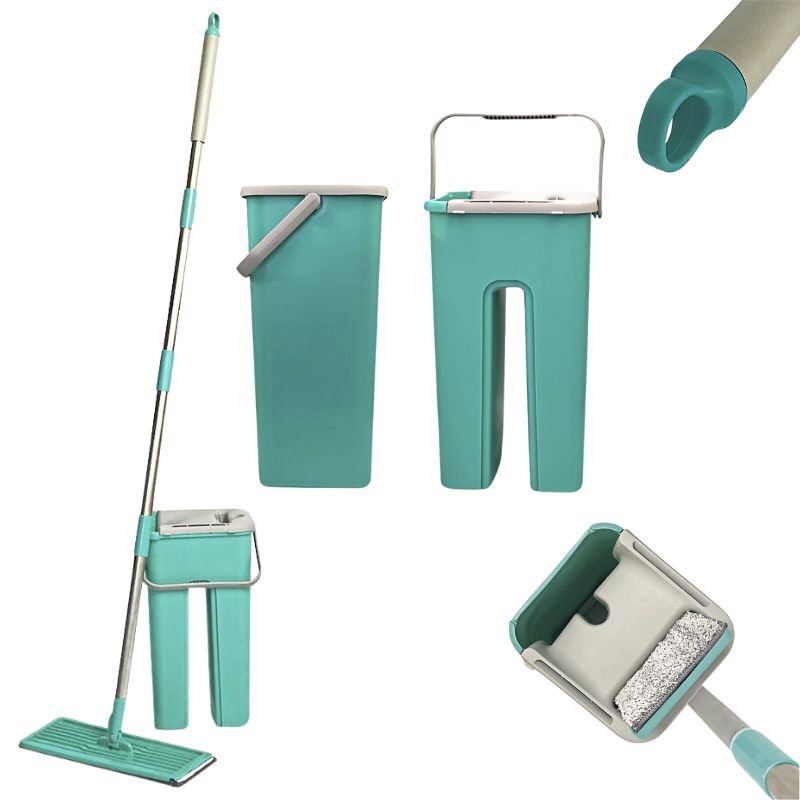 Rodo Flat Mop e Balde Lava e Seca Profissional com 1 Refil - 1