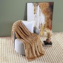 Ver imagem 4 de Cobertor Misty Queen Manta Ultrasoft Alto Relevo Favo Extra Macia - Caramelo