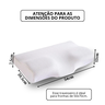 Kit 2 Travesseiros Viscorelax Viscoelástico Nasa Cervical com Memória - 3