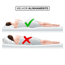 Kit 2 Travesseiros Viscorelax Viscoelástico Nasa Cervical com Memória - 6