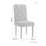 Mesa Harpa 1,60 6 Cadeiras Diamante Jcm Cinamomo/off - 4