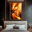 Ver imagem 2 de Quadro Decorativo Abstrato Dourado Fundo Metal