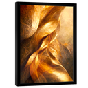 Ver imagem 1 de Quadro Decorativo Abstrato Dourado Fundo Metal