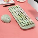 Ver imagem 3 de Mini Teclado e Mouse Educacional Sem fio Mofii Candy Tecla Redonda - Verde