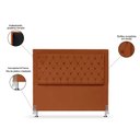 Ver imagem 3 de Cabeceira de Cama Box Casal 140 cm Baronesa Cor:Terra Cota