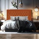 Ver imagem 7 de Cabeceira de Cama Box Casal 140 cm Baronesa Cor:Terra Cota