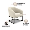 Ver imagem 2 de Poltrona para Sala Industrial Preto Kit 2 Stella Bouclê D03 - D'Rossi Cor Verde