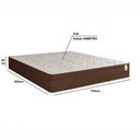Ver imagem 3 de Colchão King Dreemy Ultra D33 193x203x25 Marrom com Branco Apolospuma Marrom/branco