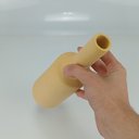 Ver imagem 4 de Vaso Galact Decorativo Cachepô Enfeite 26x8x8cm Cerâmica Amarelo