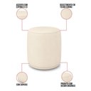 Ver imagem 4 de Poltrona e Puff Redondo Orgânico para Sala Malu Sintético M11 - D’Rossi