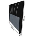 Ver imagem 3 de Cabeceira Cama Box Casal Queen Size Dallas 160cm Preto