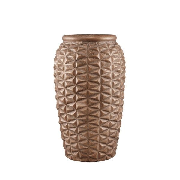 Vaso Decorativo em Cerâmica Texturizado 41cmx22cm Mart Collection - 1