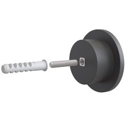 Kit 02 Pinos Suporte de Parede Madeira Preto Redondo Espelho Bolsa Cabide Decoração - Lyam Decor - 6