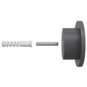 Ver mais imagens de Kit 02 Pinos Suporte de Parede Madeira Preto Redondo Espelho Bolsa Cabide Decoração - Lyam Decor