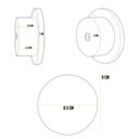 Ver imagem 5 de Kit 02 Pinos Suporte de Parede Madeira Preto Redondo Espelho Bolsa Cabide Decoração - Lyam Decor