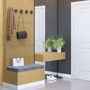 Ver imagem 3 de Kit 02 Pinos Suporte de Parede Madeira Preto Redondo Espelho Bolsa Cabide Decoração - Lyam Decor