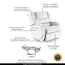 Ver imagem 4 de Poltrona do Papai Sala de Cinema Reclinável Kylie Power Touch PU Branco G23 Gran Belo Kylie Poltrona