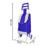 Carrinho de Feira Compras Dobrável com Rodas Reforçado 30 Lt - 5