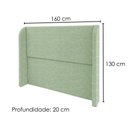 Ver imagem 3 de Cabeceira Queen 160 cm com Frame Imperial Boucle Oliva Impo