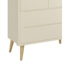 Ver imagem 3 de Guarda-Roupa Retrô 2 Portas Théo New Areia Fosco com Natural - MoveisAqui