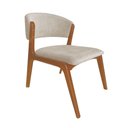 Ver imagem 1 de Cadeira Kethellen Premium Madeira Maciça Cerejeira Veludo Bege