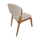 Ver imagem 3 de Cadeira Kethellen Premium Madeira Maciça Cerejeira Veludo Bege