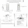 Coifa Ilha 90cm Retangular Terim Inox 220v - 6