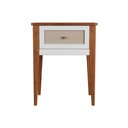 Ver imagem 2 de Mesa de Cabeceira Madeira Maciça 1 Gaveta Viena Branco
