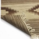 Ver imagem 4 de Tapete para Sala Quarto Geométrico Kilim Stripe 120x180 61401 Marrom