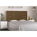 Ver imagem 3 de Cabeceira King 1,95m Genova Suede Caramelo - Pallazio