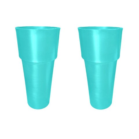 Kit 2 Vaso Plantar Lux 65x30 Decoração Hall Entrada Jardim Design Elegante