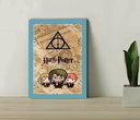 Ver imagem 1 de Quadro Decorativo Harry Potter Cartoon + Vidro 33x25 Sala:azul