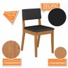 Conjunto de Mesa com 2 Cadeiras Arkansas Cinamomo/preto - M. Arapongas Cinamomo/preto 06 - 6